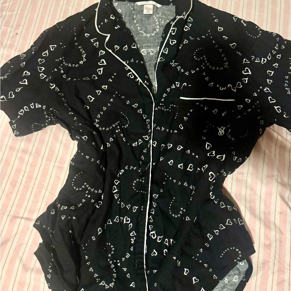 VICTORIA SECRET PAJAMA SHIRT WOMEN SIZE M